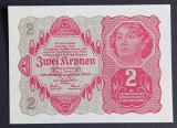 Austria 2 Kronen 1922 UNC, Bancnota Veche, Europa