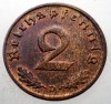 2.674 GERMANIA WWII 2 REICHSPFENNIG 1940 D XF, Europa, Bronz