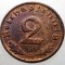 2.674 GERMANIA WWII 2 REICHSPFENNIG 1940 D XF