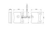 Set placute frana,frana disc MERCEDES V-CLASS (638/2) (1996 - 2003) BOSCH 0 986 494 000