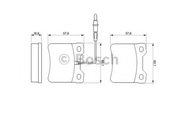 Set placute frana,frana disc MERCEDES VITO caroserie (638) (1997 - 2003) BOSCH 0 986 494 000