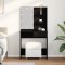 vidaXL Masă de Machiaj Stejar negru 74.5 x 40 x 141 cm Lemn compozit 862785