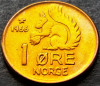 Moneda 1 ORE - NORVEGIA, anul 1966 *cod 502 = excelenta!, Europa