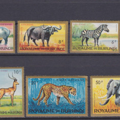 DB1 Fauna Africana Burundi 1964 Posta Aeriana 7 v. MNH