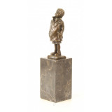 Scolar - statueta din bronz pe soclu din marmura SL-29