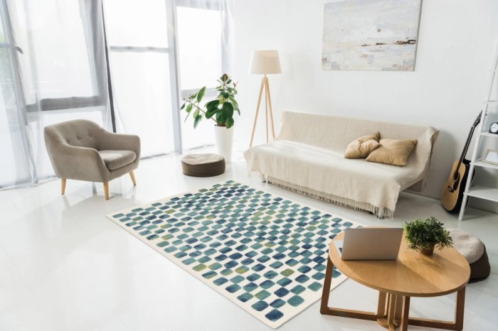 Covor Belgian, Makati 23518, Alb/Albastru, Diverse Dimensiuni - 123x170
