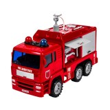 Masina de pompieri ce lanseaza apa, cu lumini si sunet, ATU-088352, Plastic, Oem