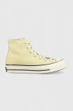 Cumpara ieftin Converse teniși Chuck 70 Hi femei, culoarea galben A00458C.LG.YEL-LGHT.YELL