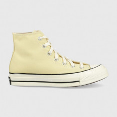 Converse teniși Chuck 70 Hi femei, culoarea galben A00458C.LG.YEL-LGHT.YELL