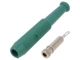 Soclu Banană 2mm Verde 6A 60VDC
