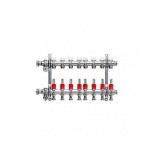 DISTRIBUITOR-COLECTOR 8 CIRCUITE 1 INOX KERMI CU DEBITMETRE 3 4 EUROCON