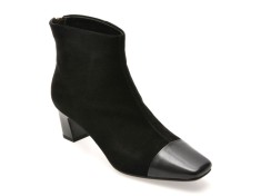 Botine EPICA negre, 96M315, din piele intoarsa