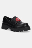Koi Footwear mocasini x Rocky Horror Show Science Fiction Lips Loafers femei, culoarea negru, cu platforma, Science Fiction Lips