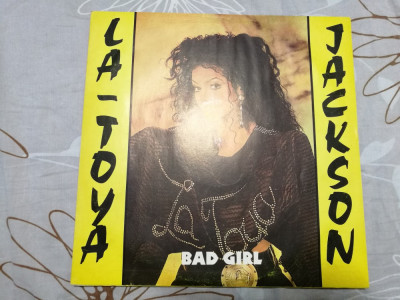 La Toya Jackson &amp;ndash; Bad Girl (Vinyl/LP)(Stare foarte buna) foto