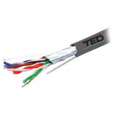 Cablu ftp cat 5e cupru 0.5mm sufa 305m ted electric