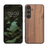 Husa Kwmobile pentru Samsung Galaxy S24, Maro, Lemn, KWM000021LE001C, Silicon, Carcasa