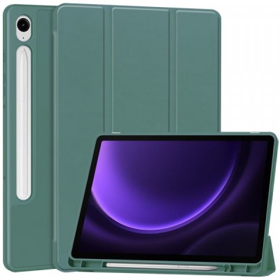 Husa pentru Samsung Galaxy Tab S10 FE+, Techsuit, Flex Trifold, Verde foto