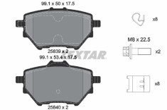 TEXTAR 2583901 Q+ set placute frana,frana disc foto