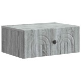 vidaXL Dulap de noapte suspendat Sonoma gri 49 x 34,5 x 20 cm 898117