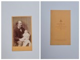 Fotografie de colectie CDV Atelier Georg Maerkl, Domn cu copil, Wien, Viena, ca. 1865-70