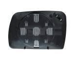 Geam oglinda exterioara cu suport fixare Bmw X5 (E53), 01.1999-10.2006, partea Dreapta, incalzit; sticla asferica; geam cromat, Aftermarket