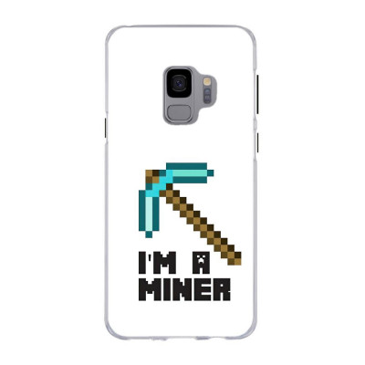 Husa compatibila cu Samsung Galaxy S9 Silicon Gel Tpu Model Minecraft Miner foto