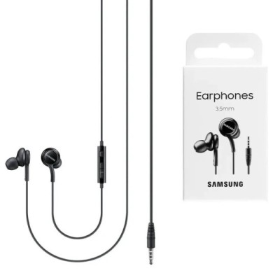 Casti Audio Jack, cu Microfon - Samsung (EO-IA500BBEGWW) - Black (Blister Packing) foto