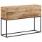 Gossi masa consola, 110x30x75 cm, lemn masiv de mango brut si fier