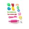 Set Unelte, forme si accesorii pentru plastilina, 14 piese, multicolor, ATU-085284
