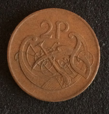 Irlanda 2 pence 1975 foto