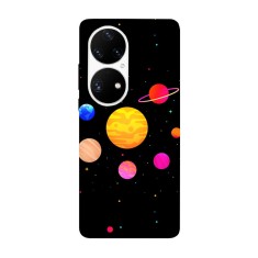 Husa compatibila cu Huawei Nova 8i model Colorful Solar System, Silicon, TPU, Viceversa