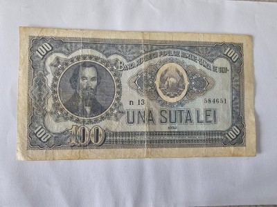 Romania 100 Lei 1952 foto