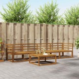 vidaXL Set de canapele de exterior 5 pcs natural Lemn Solid de Acacia 3367142