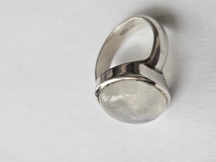 Inel din argint cu piatra lunii #3087