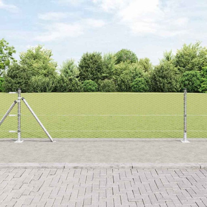 Gard Hexagonal 0,4x10 m Oțel Galvanizat