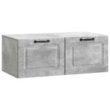 vidaXL Oglindă TV montată pe perete Gri Beton 78,5 x 41 x 30 cm 899368