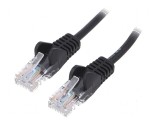 Cabluri patch U/UTP 5e litat CCA PVC negru 7,5m 27AWG, Goobay