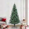 VidaXL Pom de Crăciun artificial pre-iluminat Verde 240cm PVC și Metal 3396791