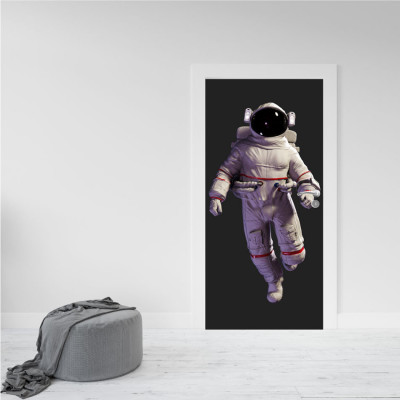 Autocolant decorativ pentru Usa - Astronaut foto