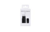 Incarcator retea Super Fast Charging pentru Samsung A54/A52/A52S/A53/A23/A33/A70/A80/S20/S20 FE/Note 20, USB C, 25W, Negru, Blister