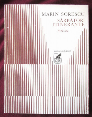 &amp;quot;SARBATORI ITINERANTE. Poeme&amp;quot;, Marin Sorescu, 1978 foto