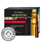 Fiole Booster exfoliant cu AHA Gerovital H3 Derma+ Premium Care, 4 x 2ml, Gerovital