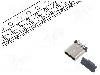 Conector USB C, versiune USB 3.2, verticala, GCT - USB4225-03-1000-C