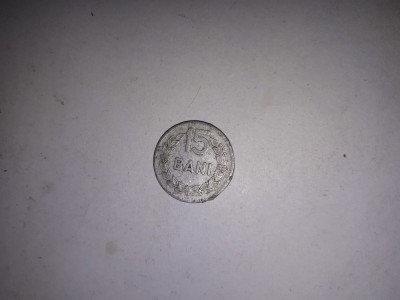 CY - 15 bani 1975 Romania / aluminiu foto