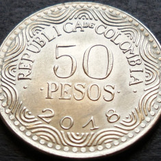 Moneda exotica 50 PESOS - COLUMBIA , anul 2018 * cod 3008 = UNC