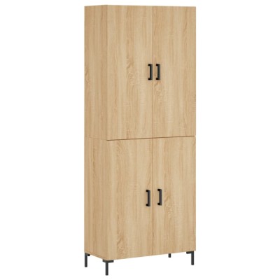 Dulap inalt, stejar sonoma, 69,5x34x180 cm, lemn compozit foto