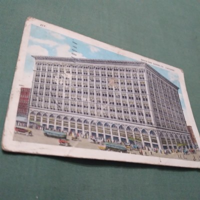 CARTE POSTALA INTERBELICA 1925 DE LA CHICAGO CIRCULATA LA LUGOJ foto