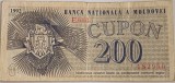CY - "Cupon 200 Banca Nationala a Moldovei 1992" / circulat