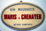 O.112 RECLAMA PUBLICITATE VIN MOUSSEUX WARIS &amp; CHENAYER METHODE CHAMPENOISE