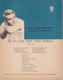 AS - PARTITURA - muzica GELU SOLOMONESCU - NU-TI SADE BINE CIND PLINGI !, VERSURI AUREL FELEA, pt voce si pian